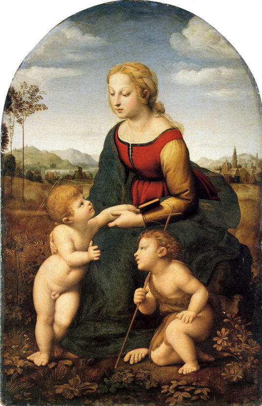 aussi appelé "La Vierge à l'enfant et Saint Jean-Baptiste enfant"